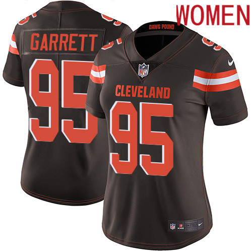 2019 Women Cleveland Browns 95 Garrett brown Nike Vapor Untouchable Limited NFL Jersey